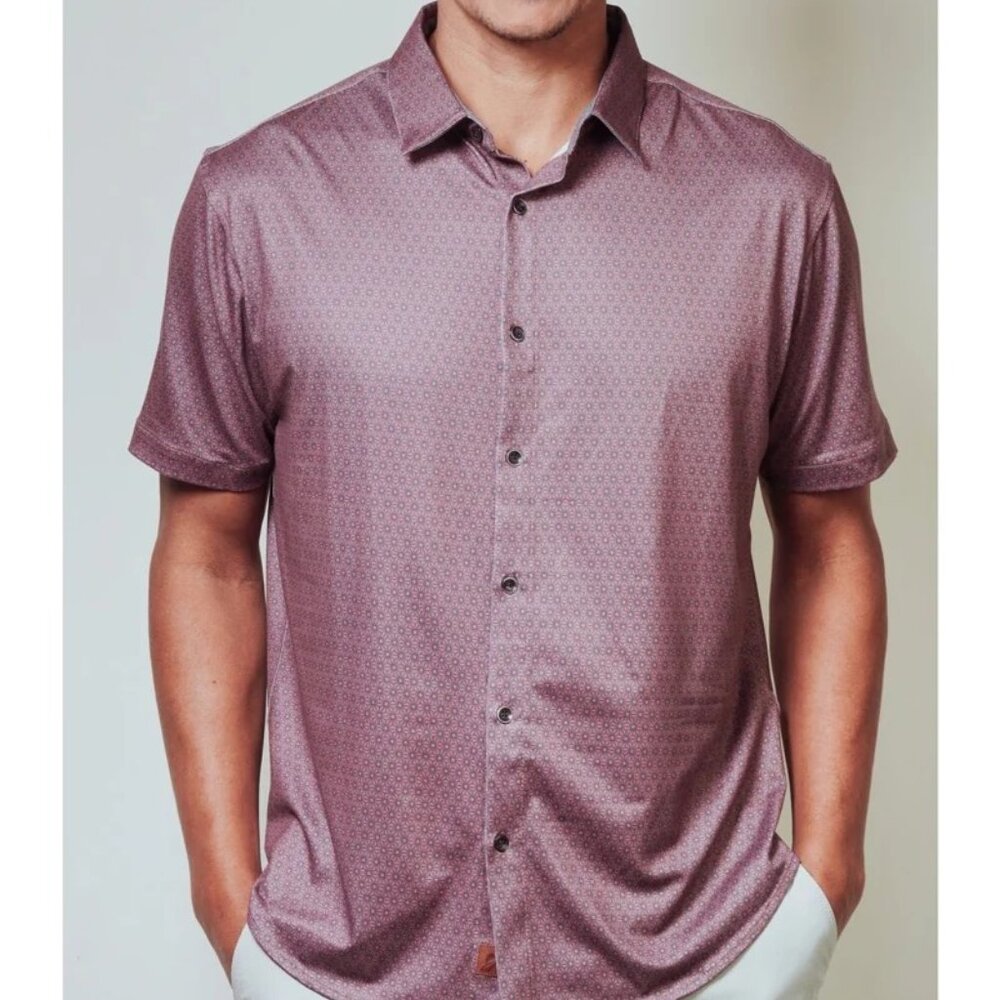Fundamental Coast Red Deco-floral Print Shirt